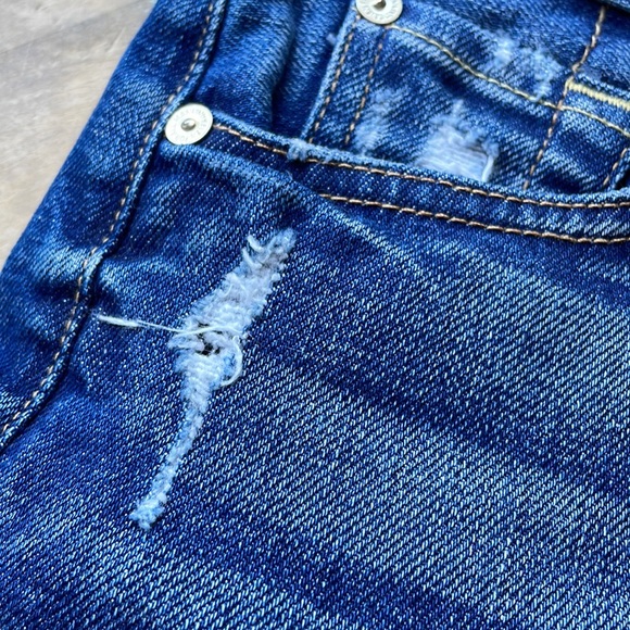 7 FOR ALL MANKIND WOMENS DARK DENIM JEAN SHORTS SIZE 25 LIKE NEW - Picture 11 of 11